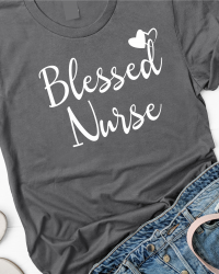 NS450-Blessed Nurse Tshirt