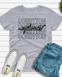 CE101-Stacked Corryton with Cyclones T-shrit