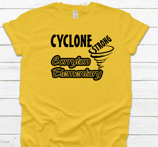 Cyclone Strong Yellow tshirt