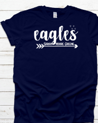 SMG106-Eagles Arrow & Hearts T-shirt