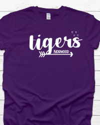 NE100-Tigers Arrow & Hearts T-shirt