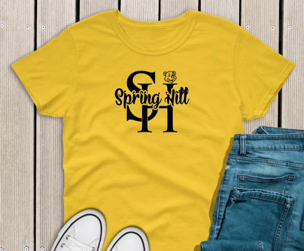 Yellow Tee with SH Spring Hill design