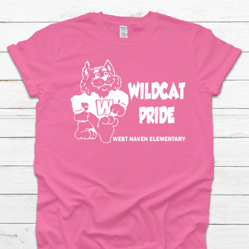 WH Wildcats Hot Pink Tshirt
