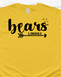 LE106-Bears Arrow and Hearts T-shirt