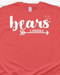 LE106-Bears Arrow and Hearts T-shirt