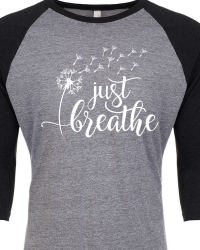 GN951-Just Breathe Raglan Sleeve T-shirt