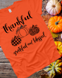 TK103-Thankful Grateful and Blessed Tshirt