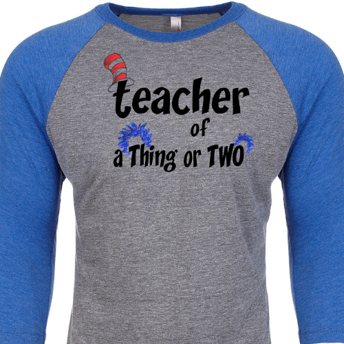 Teacher of a Thing of Two Baseball Slv