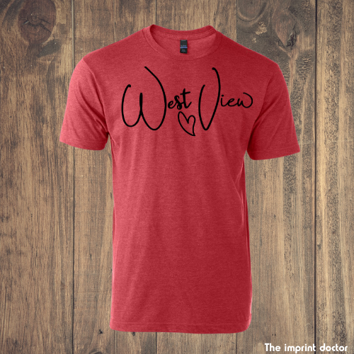 Htr Red West View Tee