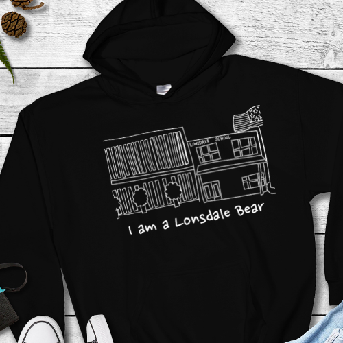 I am a Lonsdale Bear Black Hoodie