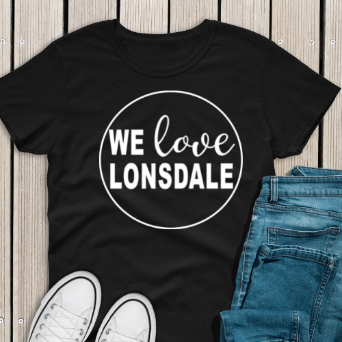 We Love Lonsdale Blk tee