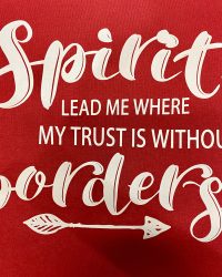 Spirit Lead Me Screen Print Tshirt Transfer