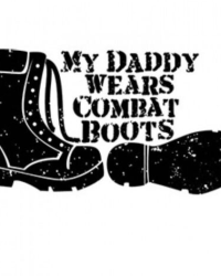 Daddy Wears Combat Boots Screen Printed Transfer