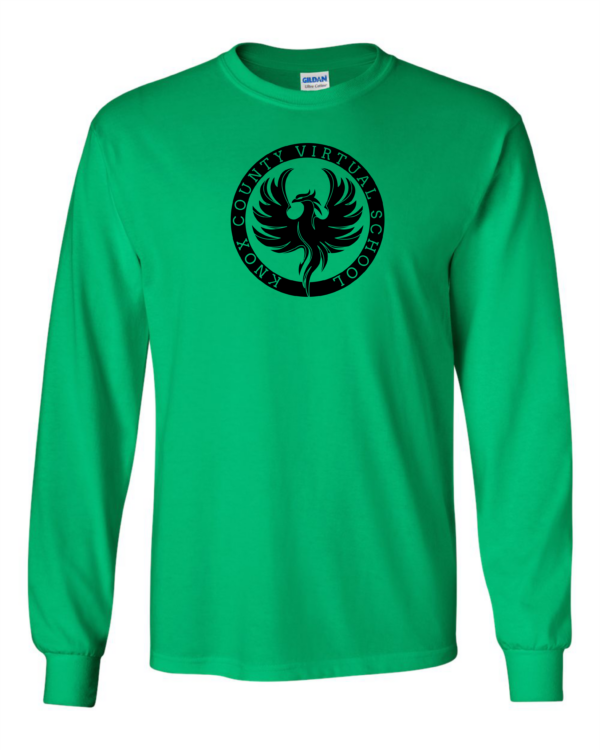 Green Long Sleeve Virtual School Tee